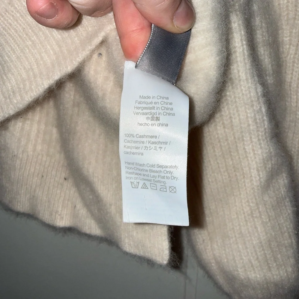 J. Crew Cream V-Neck Sweater - Picture 6 of 6